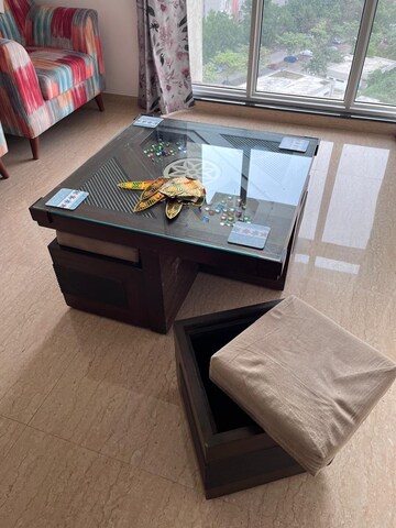 Living Room in 1 BHK Apartment at Lodha Belmondo, Gahunje – for Rent