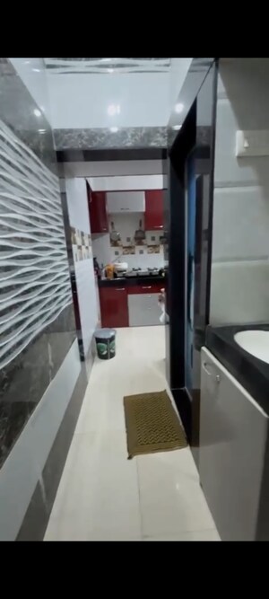Kitchen in 1 BHK Apartment at Oracle Sapphire CHS, Nerul – for Sale