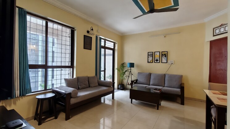 Living Room, lunkad-zodiac 2 Bedroom 900 Sq.Ft. Apartment In Viman Nagar Pune 9060678