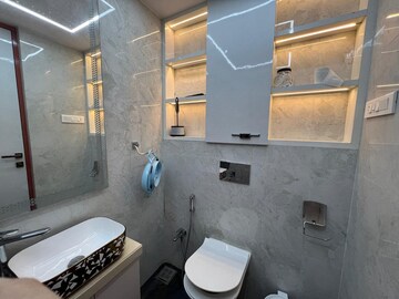 Bathroom in 3 BHK Apartment at Abhiraj Apartment, Seawoods Sector 50 – for Sale