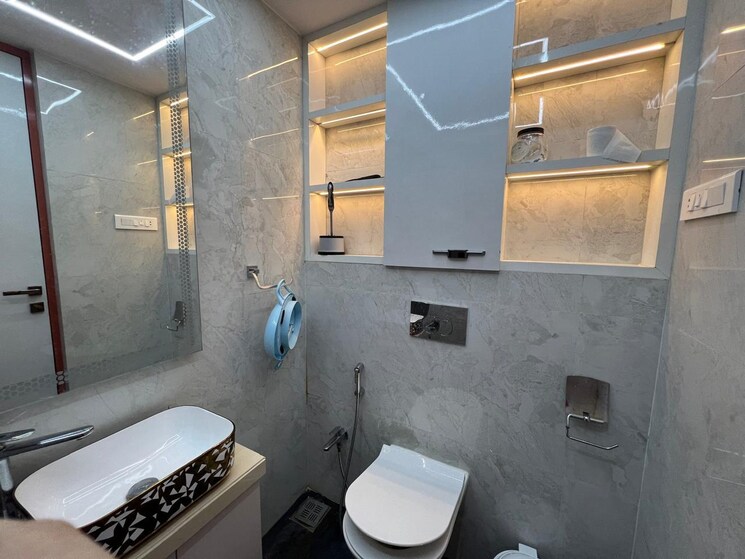 Bathroom, abhiraj-apartment 3 Bedroom 1600 Sq.Ft. Apartment In Seawoods Sector 50 Navi Mumbai 9060730