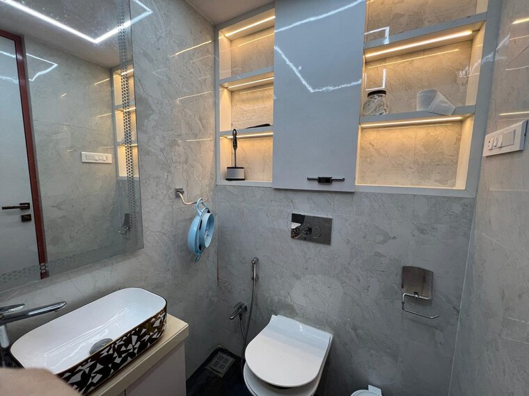 Bathroom, abhiraj-apartment 3 Bedroom 1600 Sq.Ft. Apartment In Seawoods Sector 50 Navi Mumbai 9060730