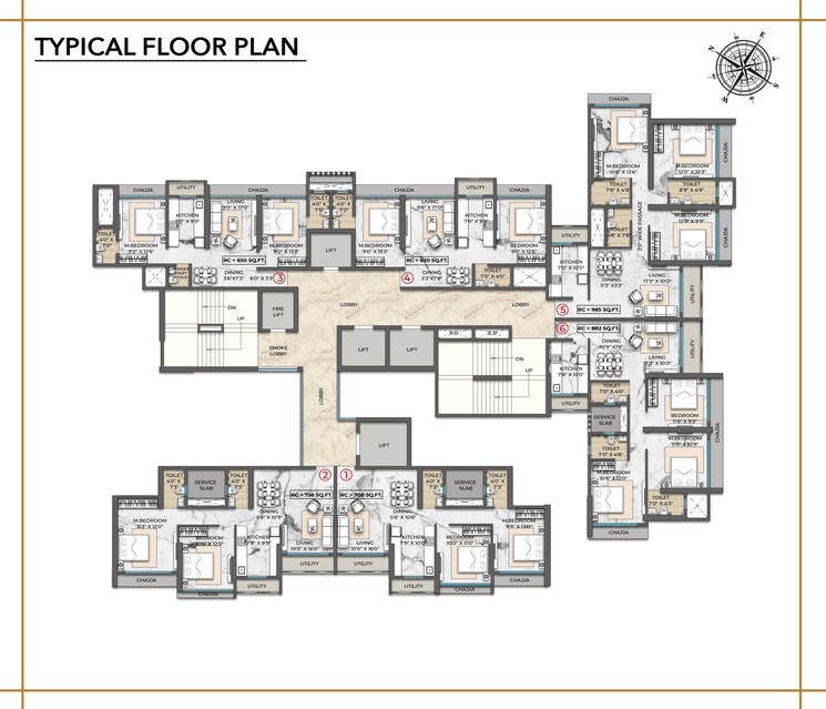Floor Plan, shree-avneesh-imperium 2 Bedroom 620 Sq.Ft. Apartment In Mulund East Mumbai 8971279