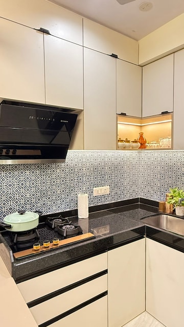 Kitchen in 2 BHK Apartment at Lodha Crown Quality Homes, Majiwada – for Rent