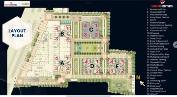 Master Plan in 3 BHK Apartment at Hero Homes Palatial, Sector 104 – for Sale