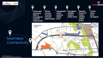 4 BHK Apartment – Map Location View at Hero Homes Palatial, Sector 104 - for Sale