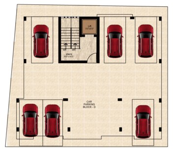 Floor Plan in 3 BHK Apartment at Nesapakkam – for Sale