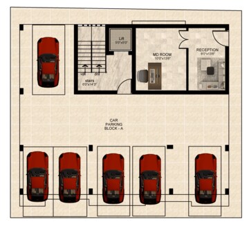 Floor Plan in 3 BHK Apartment at Nesapakkam – for Sale