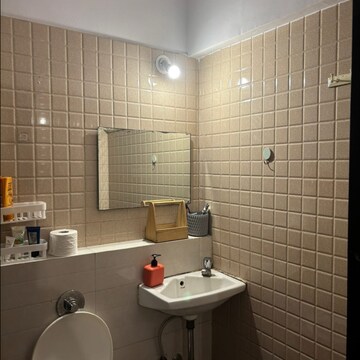 Bathroom in 2 BHK Apartment at Sea View Goregaon, Bangur Nagar – for Rent