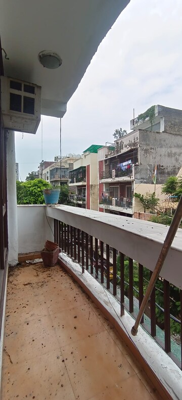 Balcony in 3 BHK Builder Floor at Freedom Fighters Enclave – for Rent