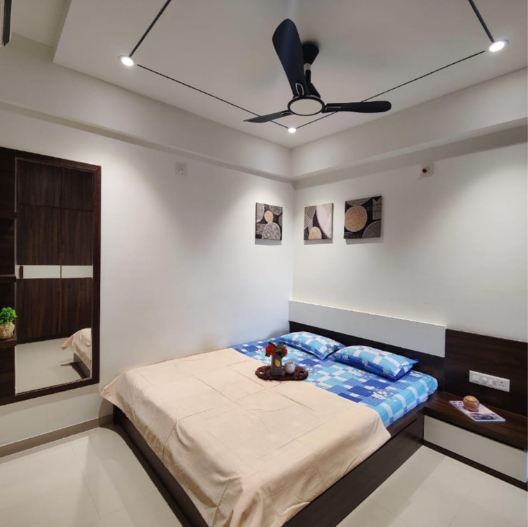 Bedroom, vaishnodevi circle 4 Bedroom 3100 Sq.Ft. Apartment In Vaishnodevi Circle Ahmedabad 9061491