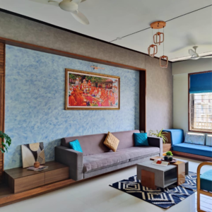 Living Room in 4 BHK Apartment at Vaishnodevi Circle – for Sale