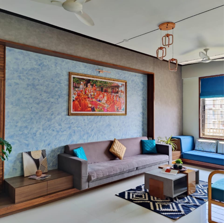 Living Room, vaishnodevi circle 4 Bedroom 3100 Sq.Ft. Apartment In Vaishnodevi Circle Ahmedabad 9061491
