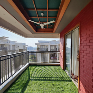 Balcony in 4 BHK Apartment at Vaishnodevi Circle – for Sale