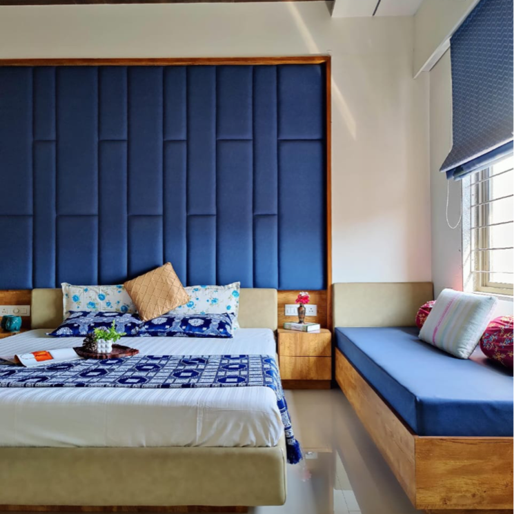 Bedroom, vaishnodevi circle 4 Bedroom 3100 Sq.Ft. Apartment In Vaishnodevi Circle Ahmedabad 9061491