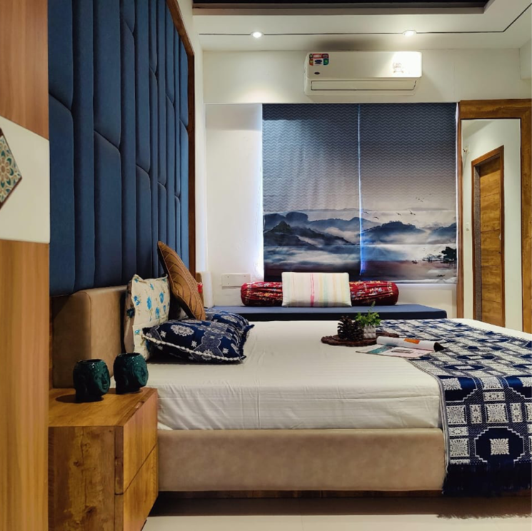 Bedroom, vaishnodevi circle 4 Bedroom 3100 Sq.Ft. Apartment In Vaishnodevi Circle Ahmedabad 9061491