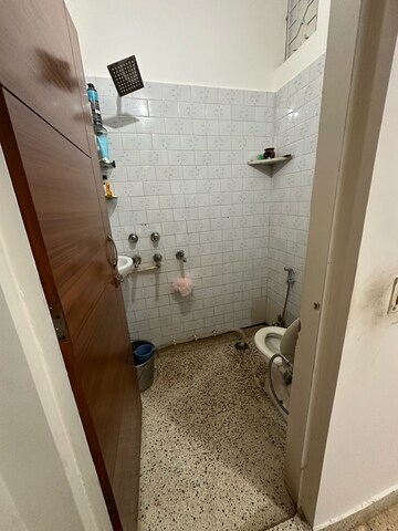 Bathroom in 1 BHK Builder Floor at Malviya Nagar – for Rent