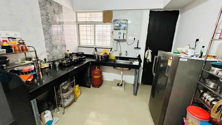 Kitchen, alpine-aura 1 Bedroom 661 Sq.Ft. Apartment In Moshi Pune 9061638
