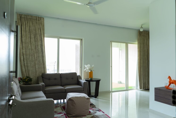 Living Room, ganga-fernhill 2 Bedroom 760 Sq.Ft. Apartment In Undri Pune 9061784