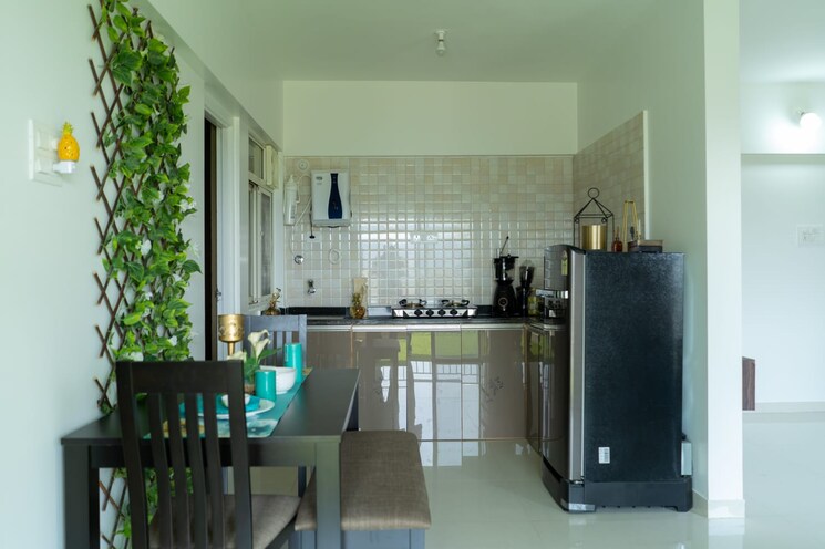 Kitchen, ganga-fernhill 2 Bedroom 760 Sq.Ft. Apartment In Undri Pune 9061784
