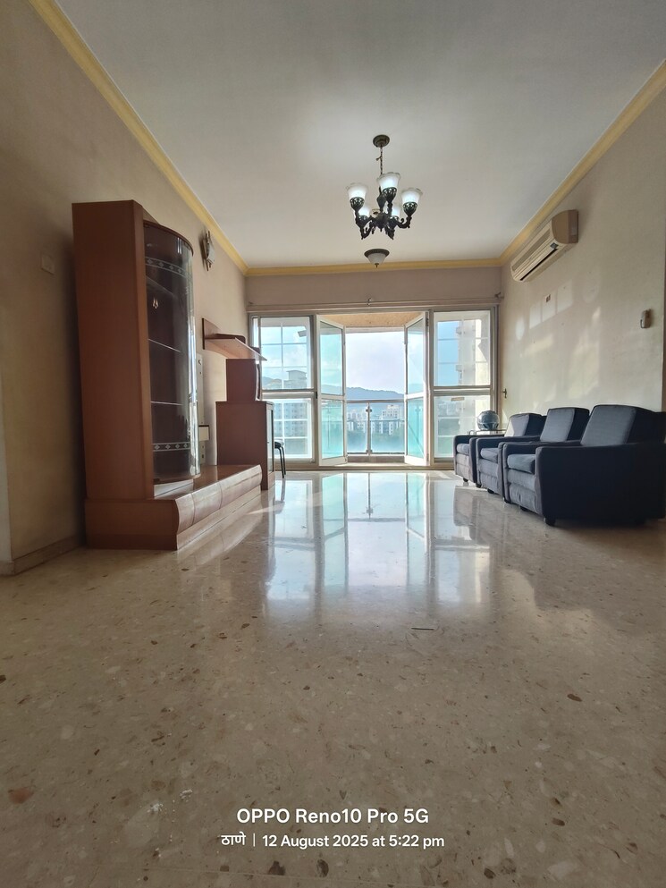 Living Room, ashar-monarch 3 Bedroom 1168 Sq.Ft. Apartment In Kolshet Thane 9061796