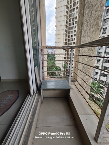 Balcony in 3 BHK Apartment at Ashar Monarch, Kolshet – for Rent