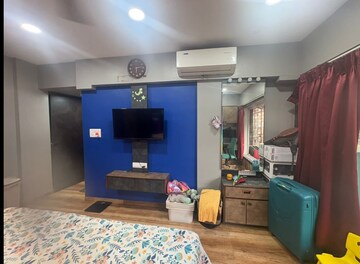 Living Room in 1 BHK Apartment at Jay Nagar CHS, Malad West – for Rent