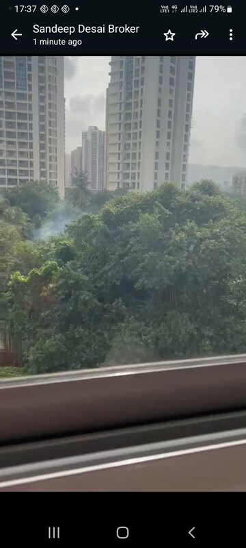 Balcony in 3 BHK Apartment at Kalpataru Immensa, Kolshet Road – for Rent