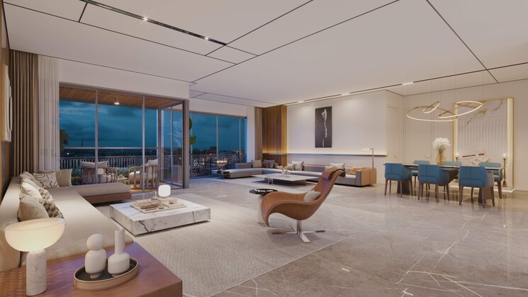 Living Room, constera-anamika-high-point 4 Bedroom 1767 Sq.Ft. Apartment In Bodakdev Ahmedabad 9061950