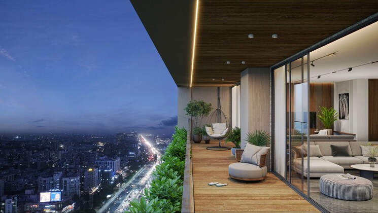 Balcony, constera-anamika-high-point 4 Bedroom 1767 Sq.Ft. Apartment In Bodakdev Ahmedabad 9061950