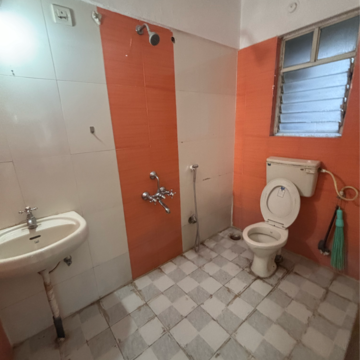 Bathroom in 3 BHK Apartment at Namrata Magic Pimple Saudagar, Pimple Saudagar – for Rent