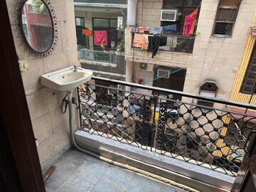 Balcony in 3 BHK Builder Floor at Laxmi Nagar – for Rent