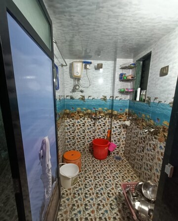 Bathroom in 1 BHK Apartment at Sai Jyot CHS, Dombivli West – for Rent