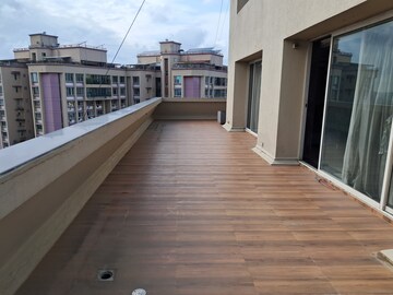 Balcony in 3 BHK Penthouse at Kanakia Spaces Challenger, Kandivali East – for Rent