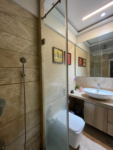 Bathroom in 4 BHK Apartment at Santacruz East – for Sale