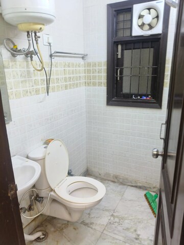 Bathroom in 2 BHK Builder Floor at Tara Apartments, Kalkaji – for Rent