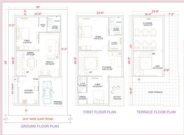 Floor Plan in 3 BHK Villa at Krishna Reddy Pet – for Sale