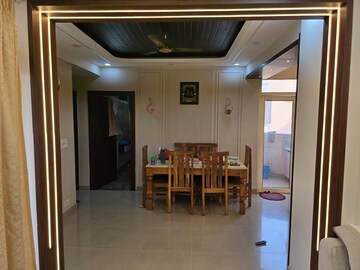 Living Room in 3 BHK Apartment at Keltech Golf Vista, Dundahera – for Rent