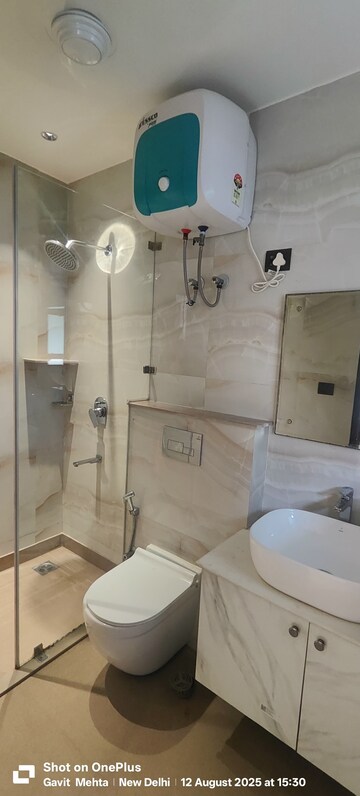 Bathroom in 3 BHK Builder Floor at Saket – for Rent
