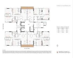 Floor Plan in 6 BHK Apartment at Prabhakar Esquina Private Residence, Oshiwara – for Sale