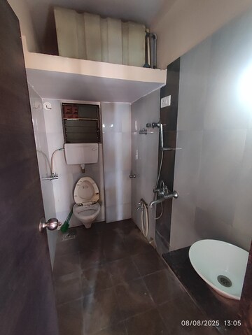 Bathroom in 1 BHK Apartment at Poonam Avenue, Virar West – for Rent
