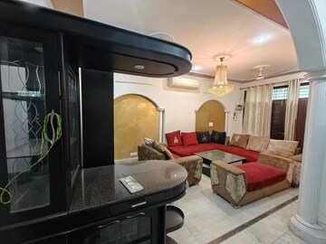 Living Room in 3 BHK Builder Floor at Sushant Lok I – for Rent