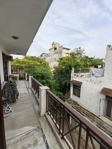Balcony in 3 BHK Builder Floor at Sushant Lok I – for Rent