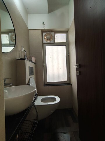 Bathroom in 1 BHK Apartment at Omkar Signet, Malad East – for Rent