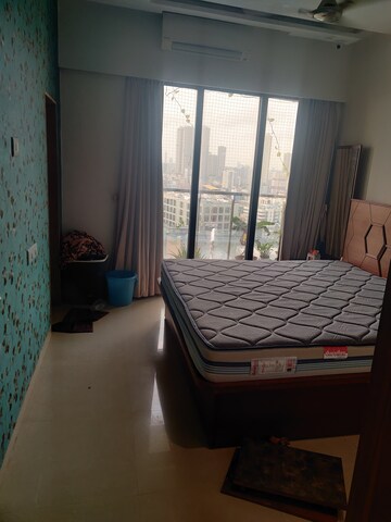 Living Room in 2.5 BHK Apartment at Rustomjee Elanza, Malad West – for Rent