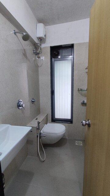 Bathroom in 1 BHK Apartment at Ami Zarna, Malad West – for Rent
