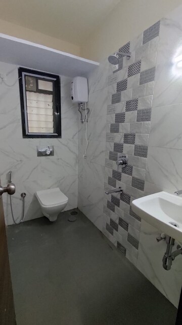 Bathroom in 1 BHK Apartment at Ami Zarna, Malad West – for Rent