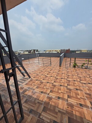 Balcony in 3 BHK Builder Floor at Palm Residency Chhatarpur, Chattarpur – for Sale