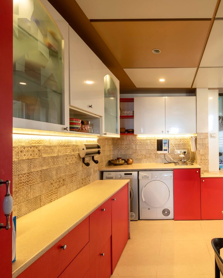 Kitchen, one-hiranandani-park 3 Bedroom 1305 Sq.Ft. Apartment In Ghodbunder Road Thane 9062993