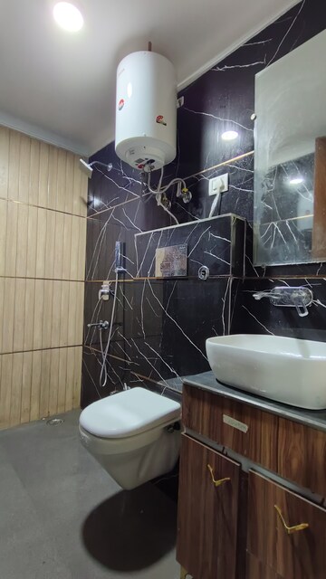 Bathroom in 1 BHK Builder Floor at Saket – for Rent